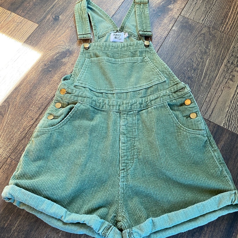 Princess Polly Green Overalls